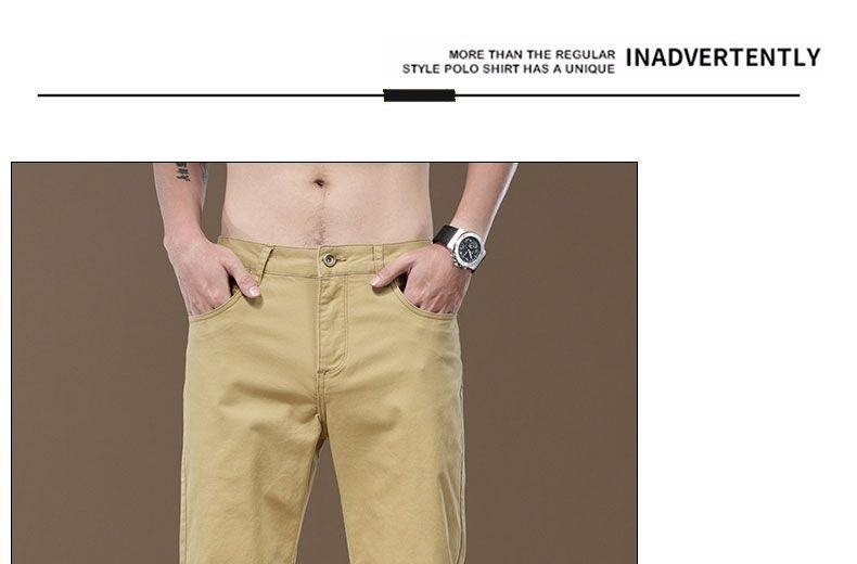 Quần Dài Nam Cotton Co Giãn 7 Màu Ống Đứng Thoải Mái chi tiết 16
