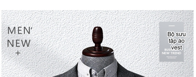 Áo Vest Dệt Kim Co Giãn Thu Đông Trung Niên Nam Kiểu Ôm Dáng Màu Xám Đen chi tiết 1