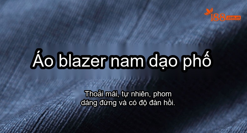 Áo Vest Blazer Nam Mỏng Nhẹ Phong Cách Thanh Lịch Màu Xanh chi tiết 1