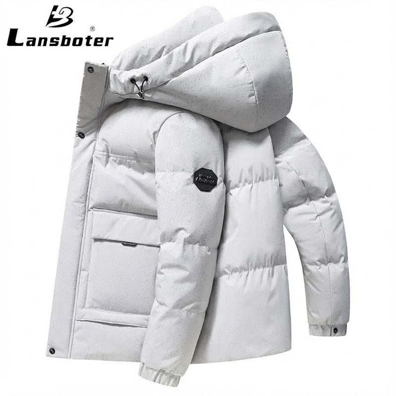 Áo Khoác Nam Hai Mặt Nỉ Lông Cừu Cổ Bẻ Dáng Bomber Màu Xanh Navy chi tiết 14