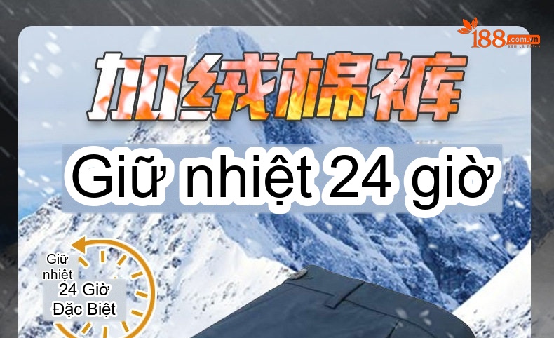 Quần Tây Nam Trung Niên Lót Lông Dáng Ôm Vừa Mùa Đông Màu Đen, Xanh Navy chi tiết 1