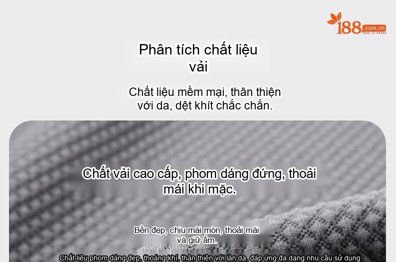 Áo Khoác Công Sở Nam Dệt Kim Co Giãn Màu Đen, Xám Đậm, Xám, Nâu chi tiết 2