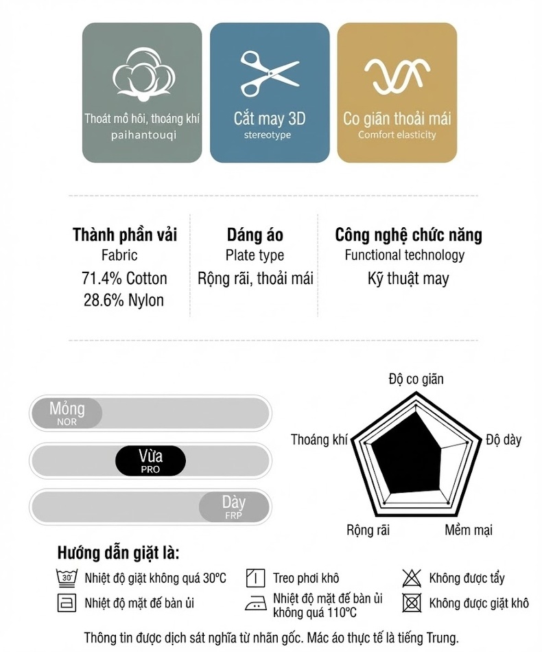 Áo Thun Cổ chữ V Nam Tay Ngắn Phong Cách Trung Hoa Size Lớn Màu Đen, Kem chi tiết 11