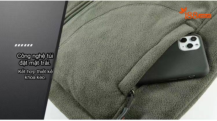 Áo Gile Nam Hai Mặt Lót Lông Dày Dặn Nhiều Túi Phong Cách Công Sở Màu Be, Xanh Rêu, Xám, Xanh Navy chi tiết 24