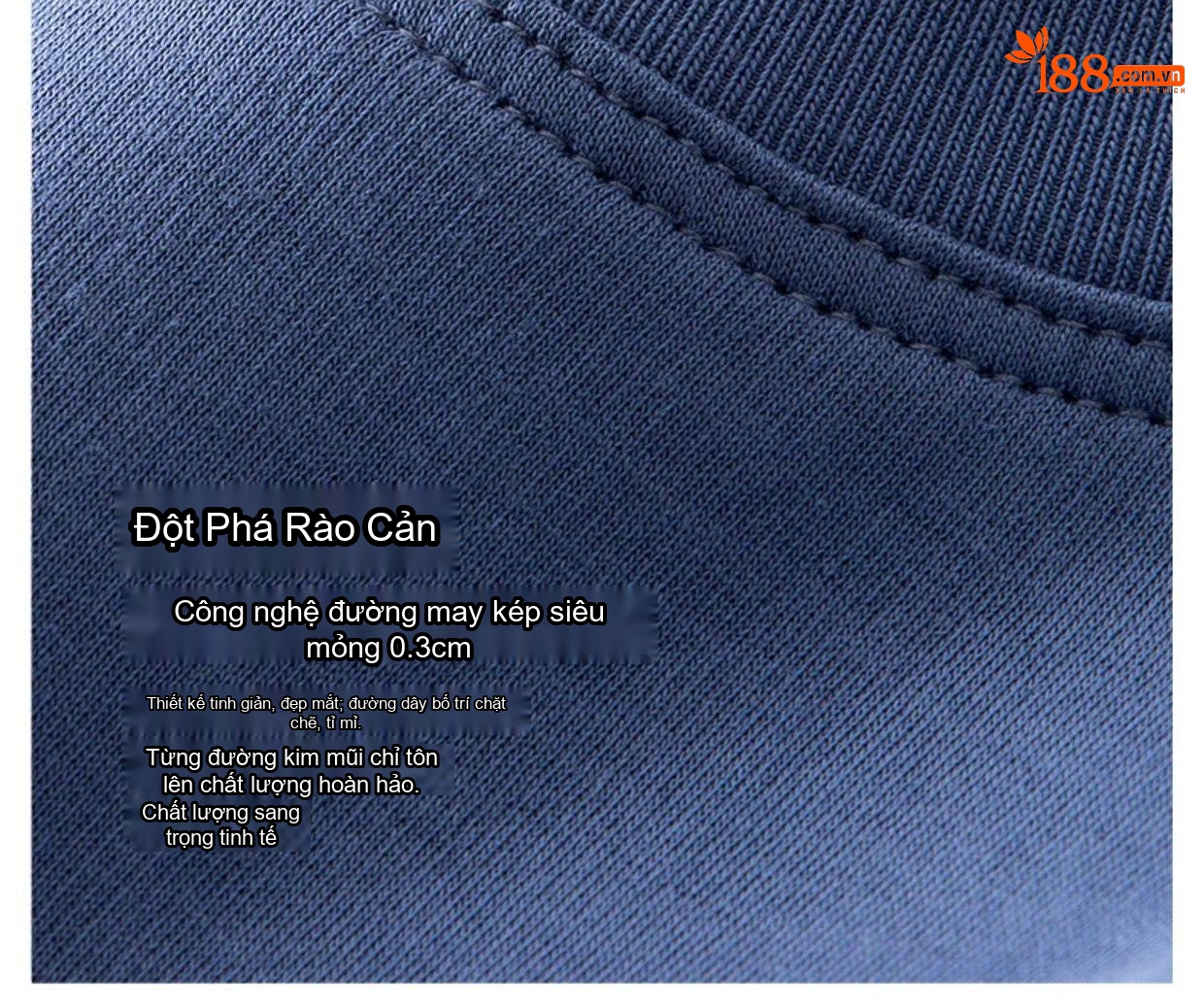 Áo Thun Dài Tay Nam Cotton Lụa Mềm Mại Form Rộng Màu Xanh Navy, Xám, Đen, Nâu chi tiết 6