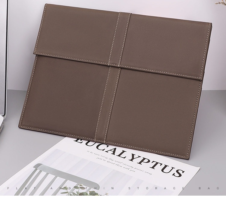 Túi Đựng Ipad Da Thật Kiểu Cổ Điển 11 Inch 7.9 Inch Màu Nâu, Xám chi tiết 2