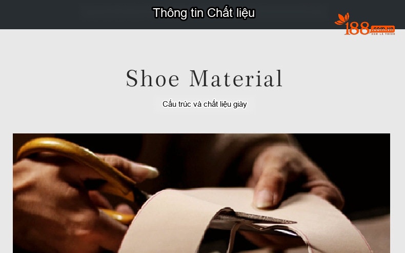 Giày Tây Mũi Nhọn Buộc Dây Nam Da Thật Chiều Cao Đế Khoảng 3cm Màu Đen, Nâu chi tiết 3