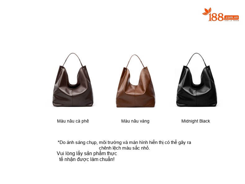 Túi Tote Nữ Da Bò Lớn Đeo Vai Đựng Vừa A4 Phong Cách Công Sở Màu Đen, Nâu chi tiết 2