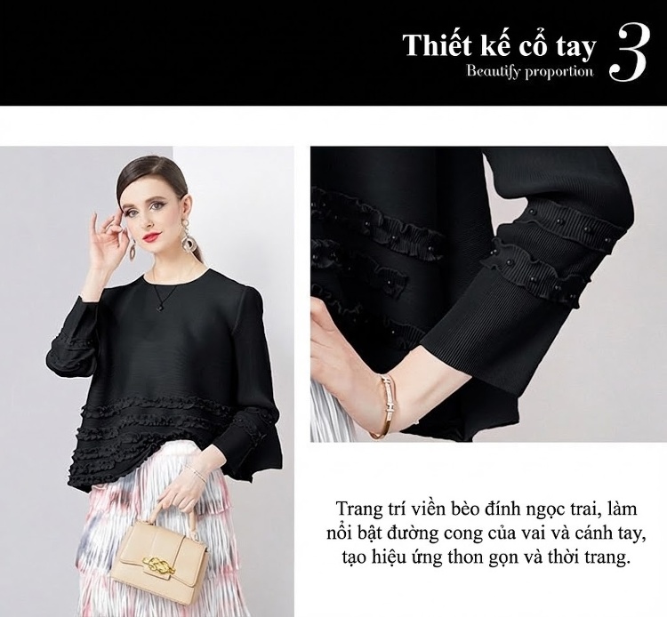 Chân Váy Nữ dáng chữ A Trung Dài Xếp Ly Rút Nhún Nhuộm Loang Tua Rua Phong Cách Cổ Điển Màu Hồng, Vàng, Tím, Xanh... chi tiết 10