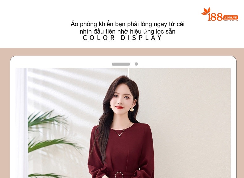 Set Bộ Áo Blazer và Chân Váy Midi Thanh Lịch, Quý Phái Màu Đỏ Rượu, Xanh Olive, Đen chi tiết 4