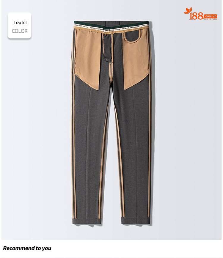 Quần Âu Nam Dáng Slimfit Vải Co Giãn Chống Nhăn Màu Đen, Xám, Xanh Navy chi tiết 26
