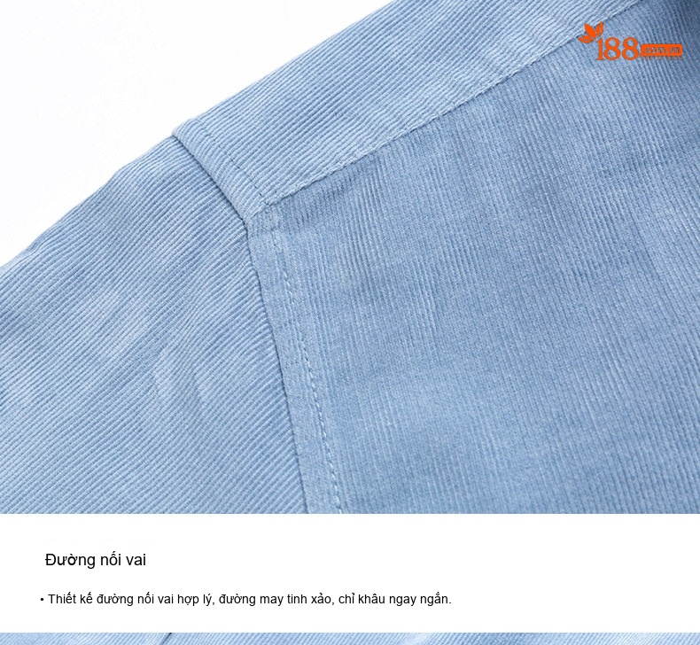 Áo Sơ Mi Dài Tay Nam Cotton Gân Nhỏ Dáng Ôm Thời Trang Công Sở Màu Xám, Trắng, Xanh Navy, Xanh Da Trời, Nâu... chi tiết 13