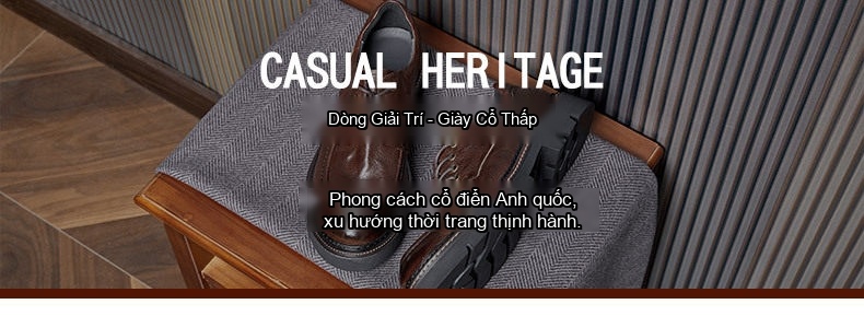 Giày Tây Buộc Dây Nam Da Bóng Thiết Kế Retro Chiều Cao Đế Khoảng 4cm Màu Nâu, Đen, Xanh Lá chi tiết 1