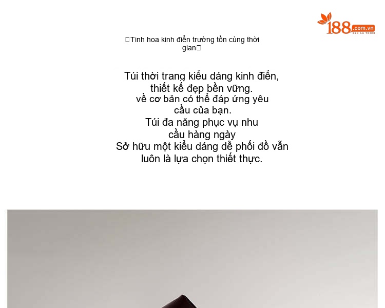 Túi Tote Da Bò Lớn Đeo Vai Đeo Chéo Phong Cách Thu Đông Màu Nâu Đỏ chi tiết 6