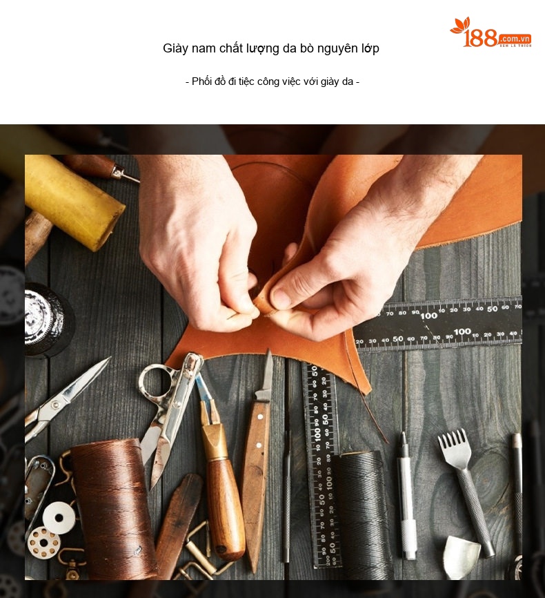 Giày Lười Nam Da Bóng Mũi Nhọn Thời Trang Công Sở Chiều Cao Đế Khoảng 3cm Màu Đen, Nâu chi tiết 2