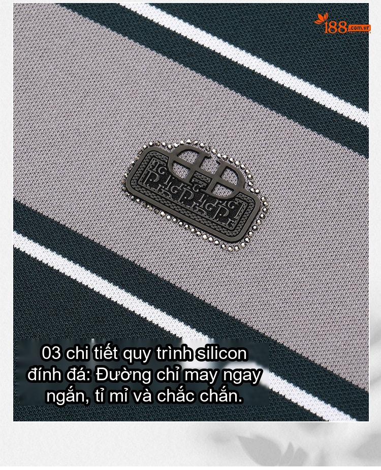 Áo Polo Nam Cotton Tay Ngắn Form Rộng Cổ Bẻ Thanh Lịch Màu Trắng, Xanh Đen, Xanh Navy chi tiết 7
