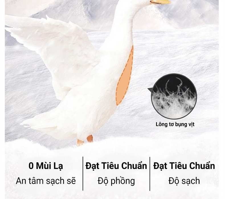 Áo Khoác Phao Nam Dáng Dài 90% Lông Vịt Trắng Tháo Rời Màu Đen, Xám chi tiết 10