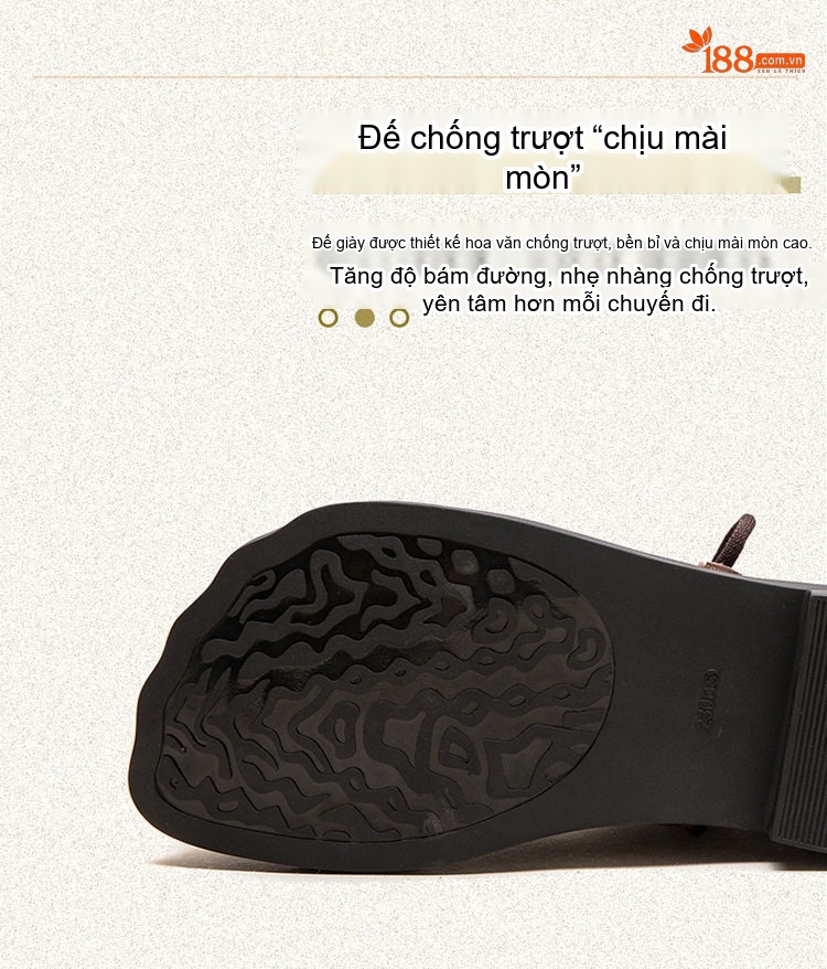 Boot Nữ Cổ Ngắn Da Thật Thắt Dây Chiều Cao Đế Khoảng 2cm Màu Đen, Nâu, Xám chi tiết 6