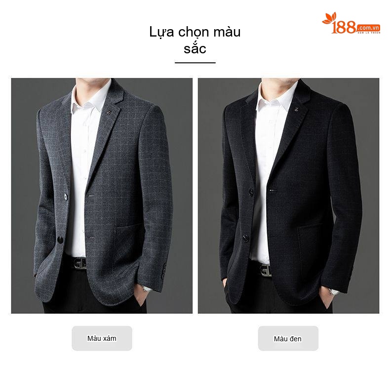 Áo Vest Nam Wool (Lông Cừu) Cao Cấp Dáng Ôm Phong Cách Doanh Nhân Màu Xám, Đen chi tiết 8