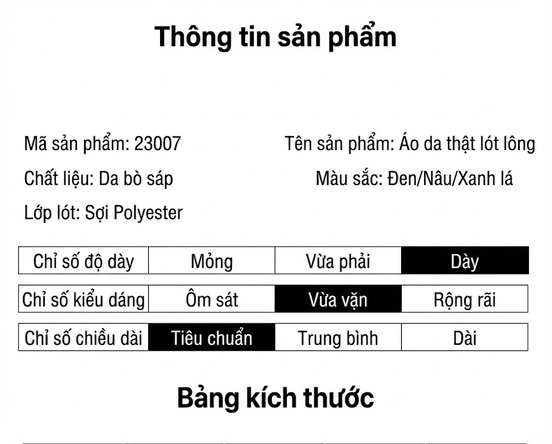 Áo Khoác Da Thật Lót Lông Chồn Cổ Lông Thú Không Tháo Rời Màu Xanh, Nâu chi tiết 5