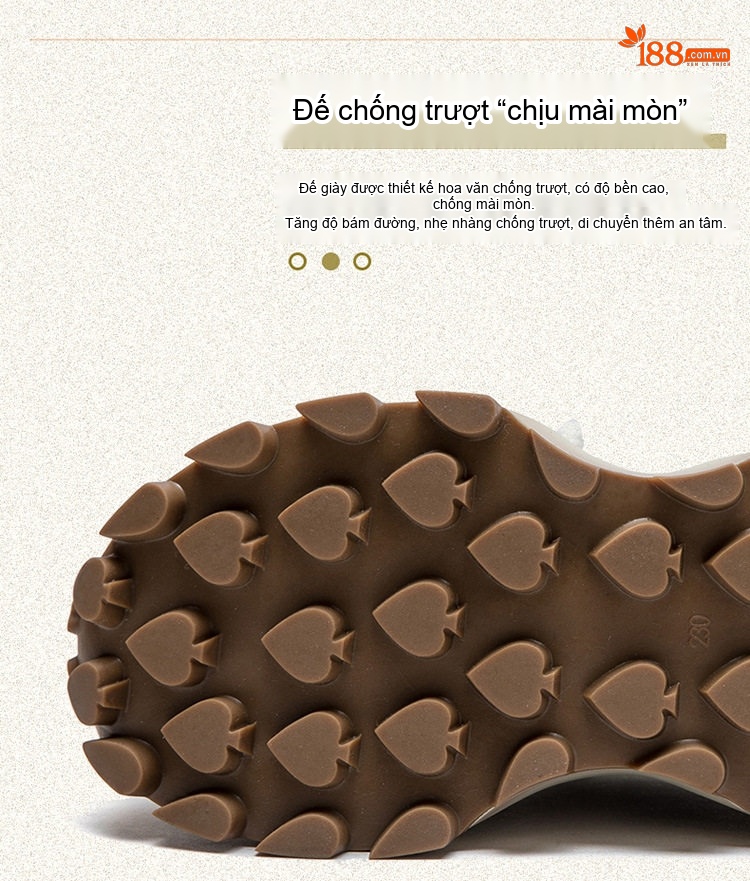 Giày Sneaker Nữ Dây Buộc Đế Dày Phong Cách Retro Chiều Cao Đế Khoảng 5cm Màu Nâu, Đen chi tiết 5