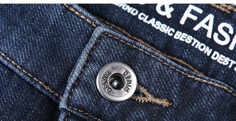 Quần Jean Nam Ống Đứng Lót Lông Dày Dặn Màu Đen Xám chi tiết 21