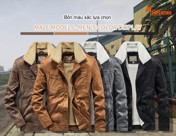 Áo Khoác Nhung Gân Tăm Nam Lông Cừu Non Dày Dặn Form Rộng Túi Hộp Màu Nâu, Vàng, Xám, Đen... chi tiết 9