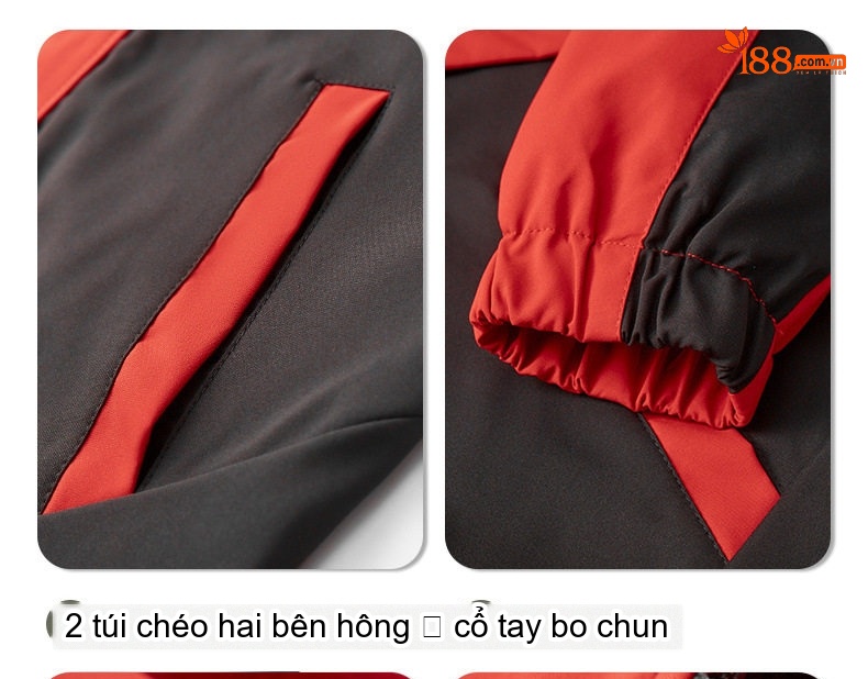 Áo khoác gió chống thấm nước mỏng nhẹ phong cách Hàn Quốc chi tiết 13
