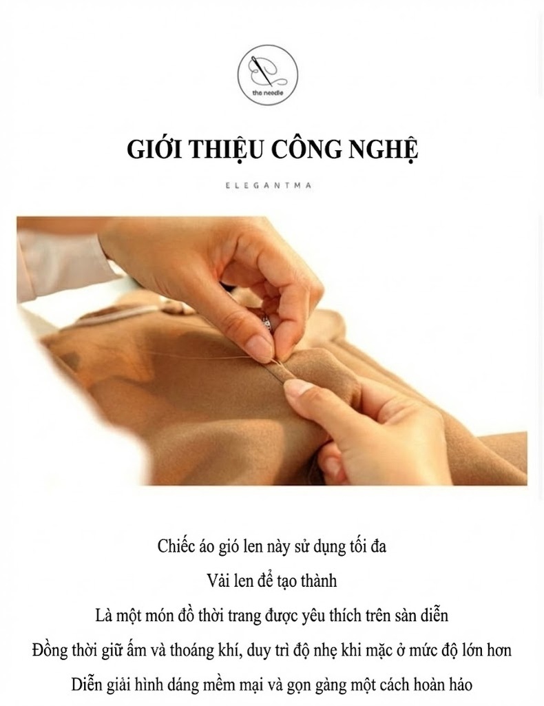 Áo Khoác Dạ Nam 100% Lông Cừu Hai Mặt Cổ chữ Vest Công Sở Thanh Lịch Màu Đen chi tiết 5