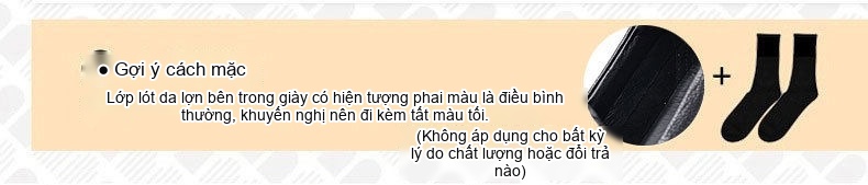 Giày Lười Nam Da Thật Đục Lỗ Thoáng Khí Size Lớn Chiều Cao Đế Khoảng 2cm Màu Đen chi tiết 15