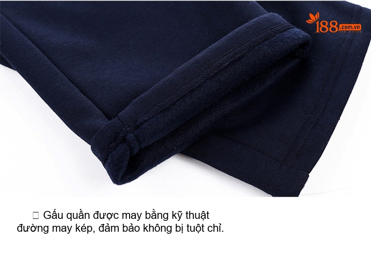 Bộ Quần Áo Nỉ Nam Thu Đông Dày Dặn Lót Lông Cừu Non Áo Khoác Có Mũ Màu Đen, Xám, Xanh Navy, Đỏ chi tiết 14