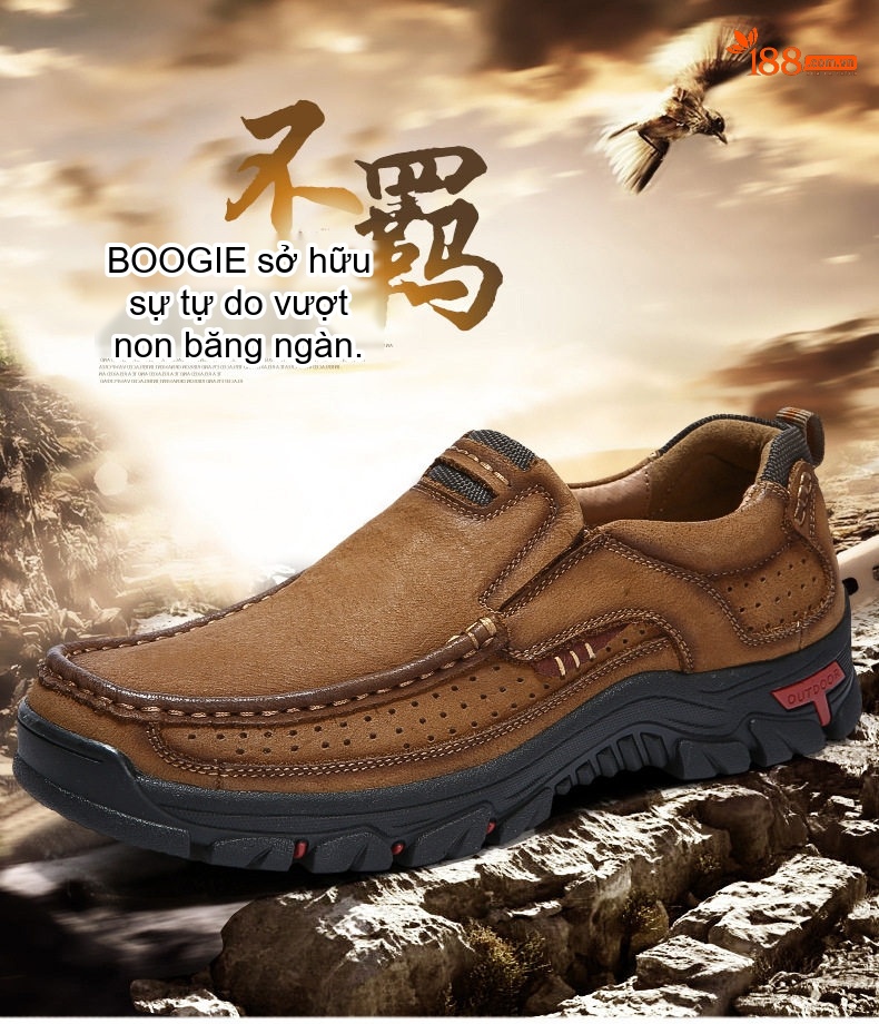 Giày Lười Nam Da Thật Size Lớn Đi Ngoài Trời Chiều Cao Đế Khoảng 4cm Màu Nâu, Xanh chi tiết 1