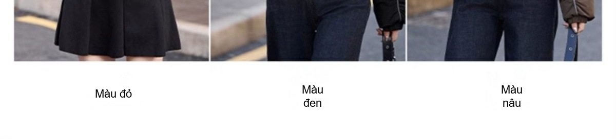 Áo Khoác Phao Nữ Ngắn Thiết Kế Dáng Bomber Ấm Áp Màu Trắng, Đen, Nâu, Tím chi tiết 13