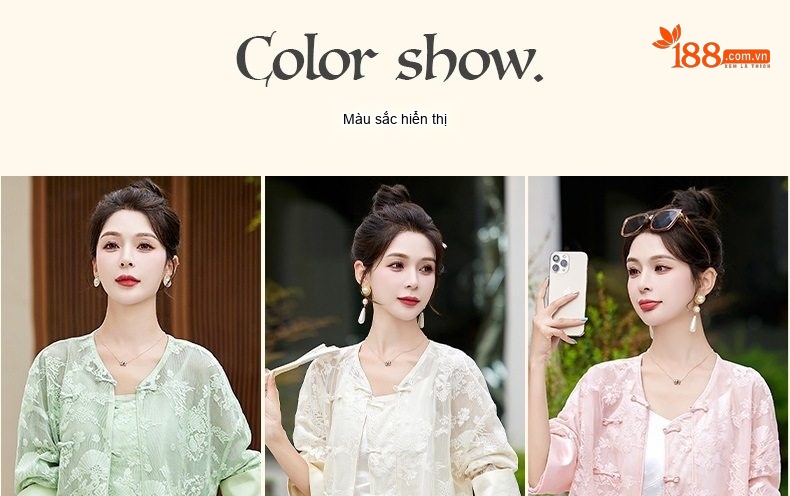 Bộ Quần Áo Nữ Mùa Hè Phong Cách Trung Hoa Thêu Hoa Nhỏ Nhắn chi tiết 14