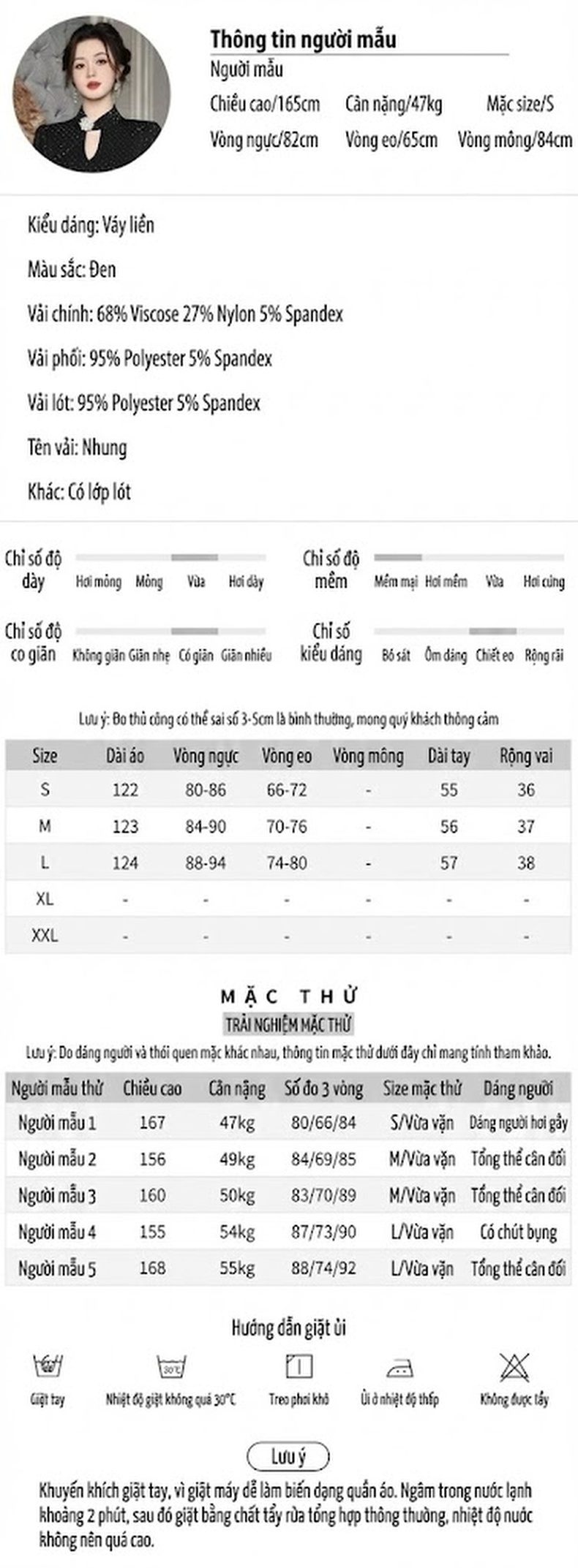 Đầm Midi Nữ Pháp Thiết Kế Khoét Lỗ Đính Đá Eo Cao Dáng Xòe Màu Đen chi tiết 2