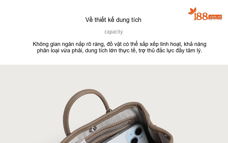 Túi Xách Tay Mini Nữ Vải Tote Đeo Chéo Phong Cách Hàn Quốc Màu Đen, Nâu, Hồng, Trắng... chi tiết 6