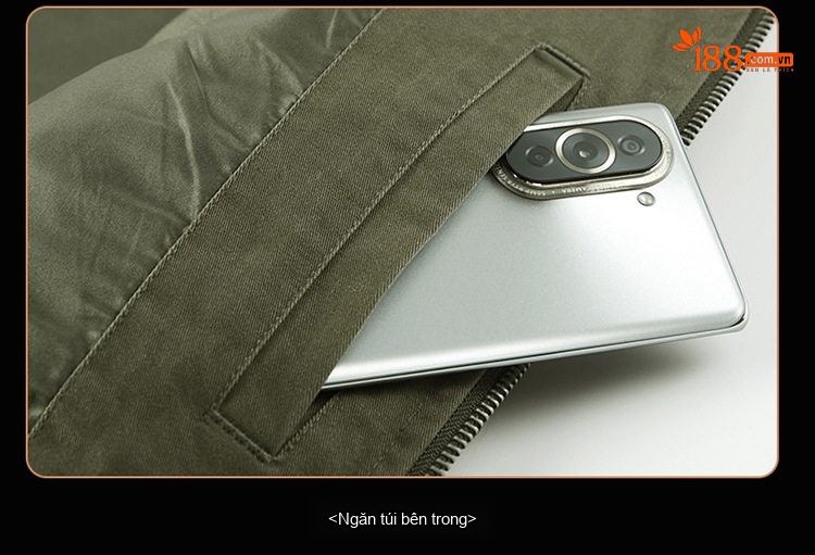 Áo Khoác Bomber Nam Cotton Giặt Nước Nhiều Túi Dáng Rộng Màu Đen, Xanh Olive, Nâu Vàng chi tiết 20
