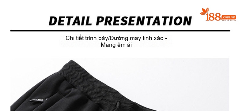 Quần dài nam lông cừu non dày dặn ống bo thể thao chi tiết 22