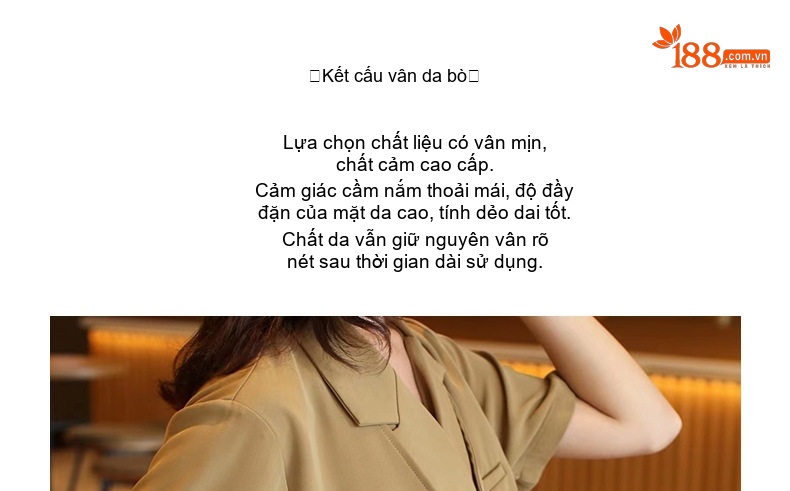 Túi Đeo Chéo Nữ Da Bò Dáng Vuông Nhỏ Màu Be, Xanh, Đen chi tiết 8