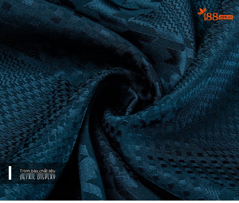 Áo Polo Nam Tay Ngắn桑蚕丝 Dệt Jacquard Thoáng Khí Màu Trắng, Xanh, Đen chi tiết 25