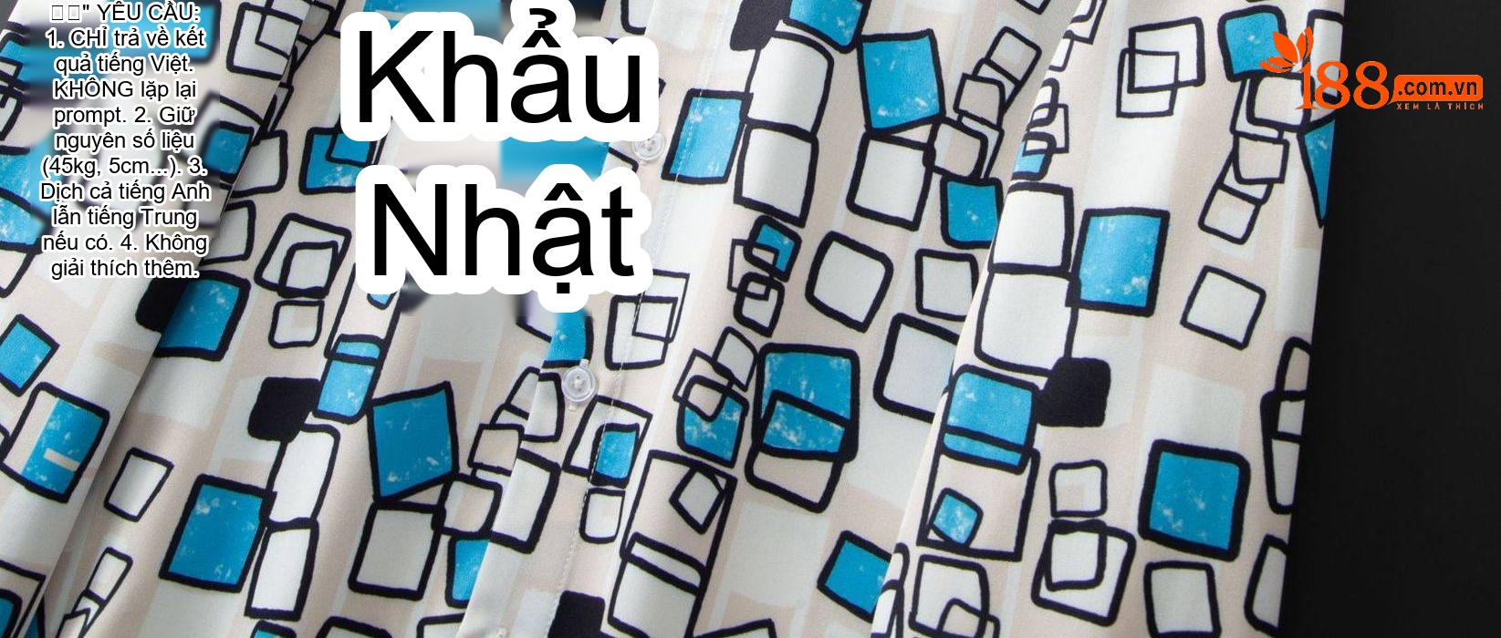 Áo Sơ Mi Nam Dài Tay In Họa Tiết Vuông Vắn Phong Cách Âu Mỹ Màu Trắng, Xanh, Đen chi tiết 6