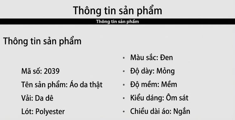 Áo Khoác Da Thật Nam Cổ Trụ Dáng Ôm Vừa Vặn Màu Đen chi tiết 2