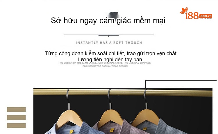 Áo Sơ Mi Nam Tay Ngắn Form Rộng Cổ chữ Vuông Phong Cách Lịch Lãm Màu Xanh, Tím chi tiết 2