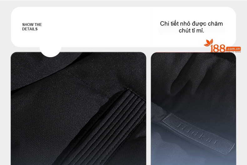 Áo Khoác Cotton Nam Dáng Dài Cỡ Lớn Có Mũ Trùm Đầu Lông To Dày Dặn Màu Đen, Xanh Navy, Xanh Rêu chi tiết 7