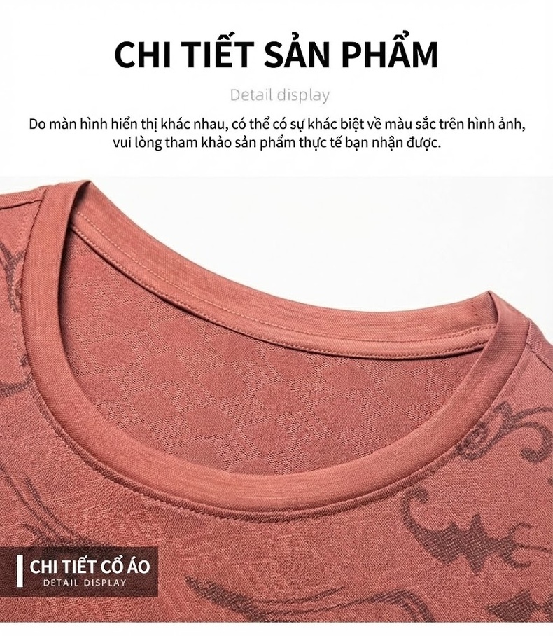 Áo Thun Tay Ngắn Nam Cổ Tròn Họa Tiết Thời Trang chi tiết 13