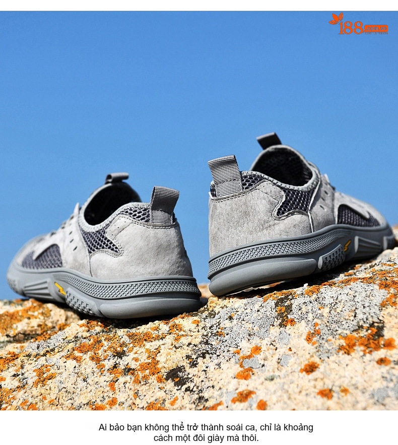 Sandal Nam Dây Rút Thể Thao Outdoor Thoáng Khí, Chống Nước, Nhanh Khô, Chống Mài Mòn, Chiều Cao Đế Khoảng 3cm Màu Be, Xám chi tiết 20