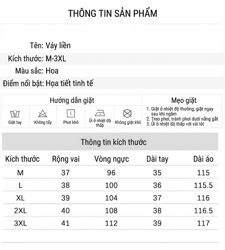 Váy Chữ A Lụa Tơ Tằm Thắt Eo In Hoa Dáng Suông Cho Mẹ Trung Niên chi tiết 6