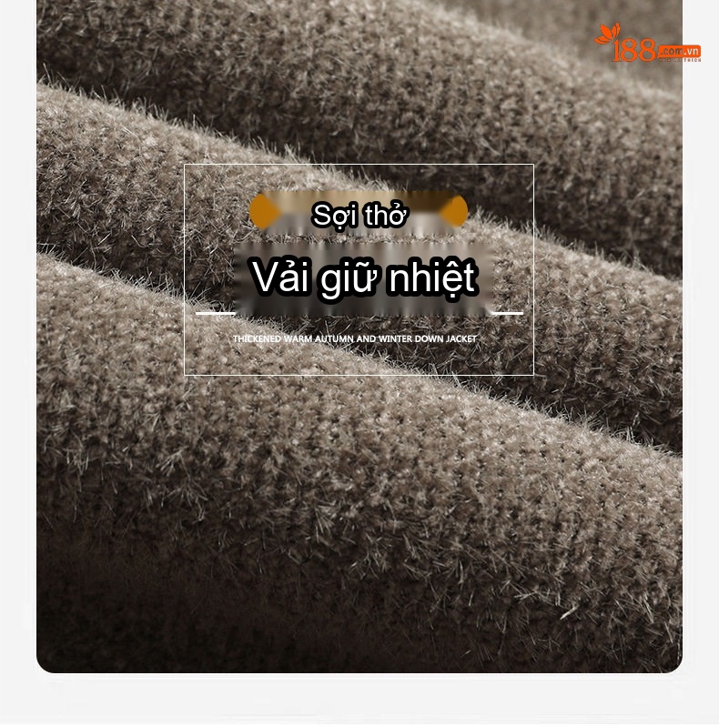 Áo Khoác Dạ Nam Trung Niên Cổ Trụ Dáng Dài Vừa Phong Cách Business Casual Màu Xám Đậm, Nâu chi tiết 4
