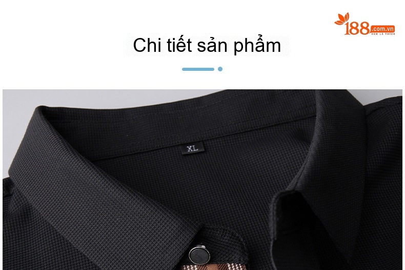Áo Polo Nam Tay Ngắn Họa Tiết Tổ Ong Co Giãn Thoải Mái Màu Đỏ Gạch, Xanh Navy, Đen, Nâu... chi tiết 19