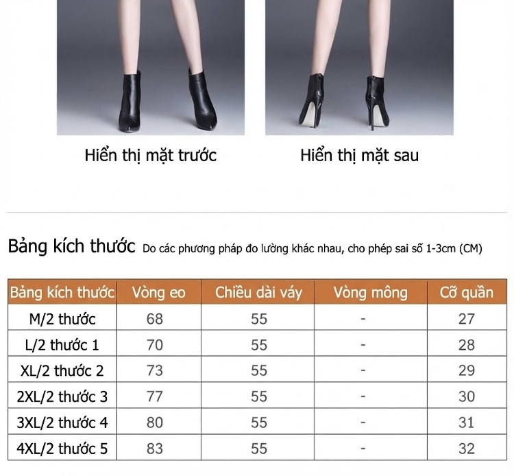 Chân Váy Chữ A Lưng Cao Da Bóng Dáng Xòe Dài Qua Gối Màu Đen chi tiết 8